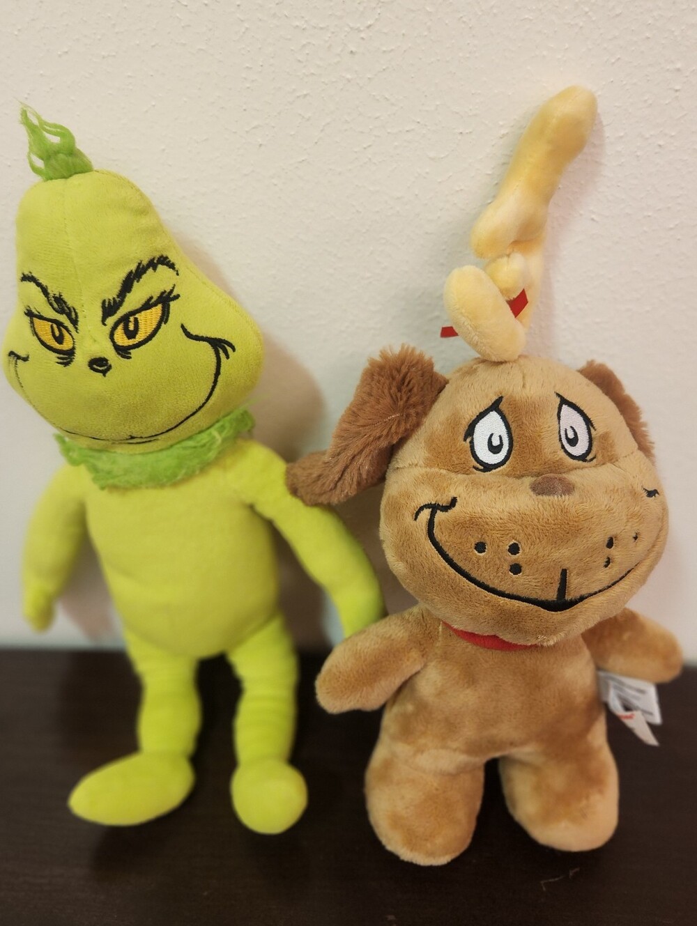Dr. Seuss The Grinch & Max Plush Toy Set - Green and Brown